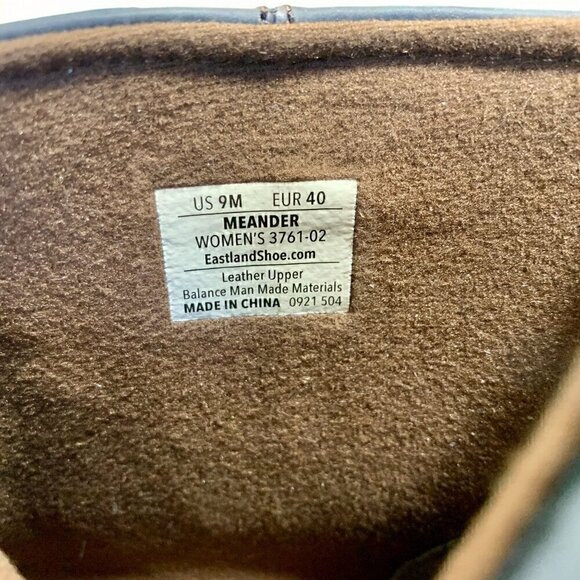 Eastland Women's Meander Ankle Boot Brown Leather Side Zip Western Size 9 NIB - Picture 10 of 13
